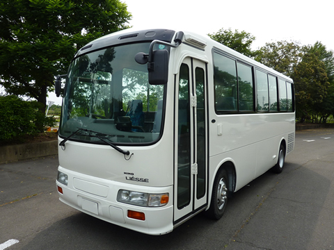 HINOリエッセ スタンダード02　AT 5.3L(格安マイクロバスレンタル。貸切バスが安い　チャーターバスのJN)